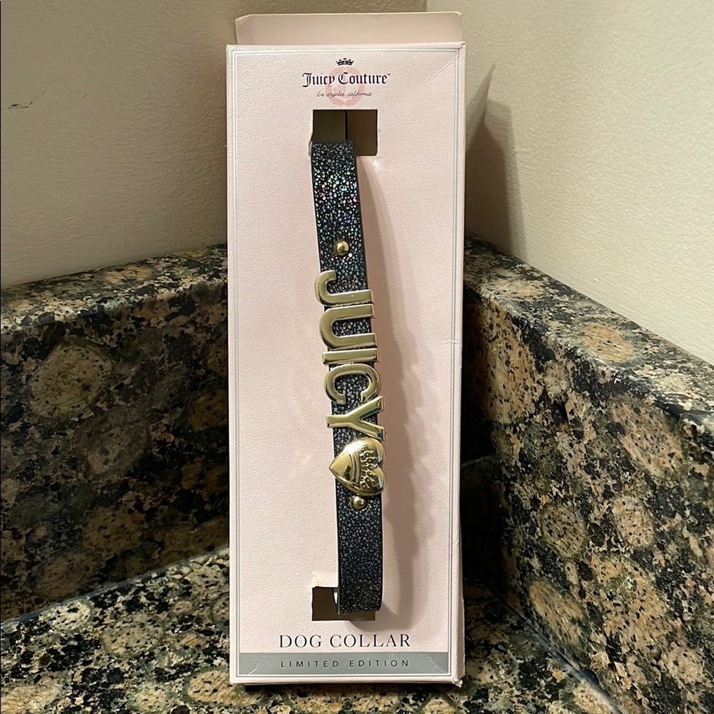 Juicy Couture Limited Edition Dog Collar. New in box. Retail 40.00